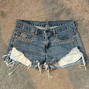 Vintage Levi’s Studded Shorts